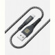 Кабель Luxe Cube Kevlar USB-USB Type C, 1.2м, чорний (8886668686280)