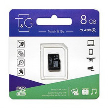 Карта пам`ятi MicroSDHC 8GB Class 4 T&G (TG-8GBSDCL4-00)