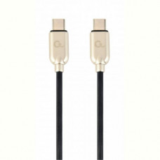 Кабель Cablexpert (CC-USB2PD60-CMCM-2M) USB Type-C-USB Type-C, 2м, чорний/золотистий