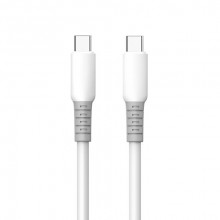 Кабель ColorWay USB Type-C - USB Type-C (M/M), liquid silicone, 3А, 1 м, White (CW-CBPDCC093-WT)