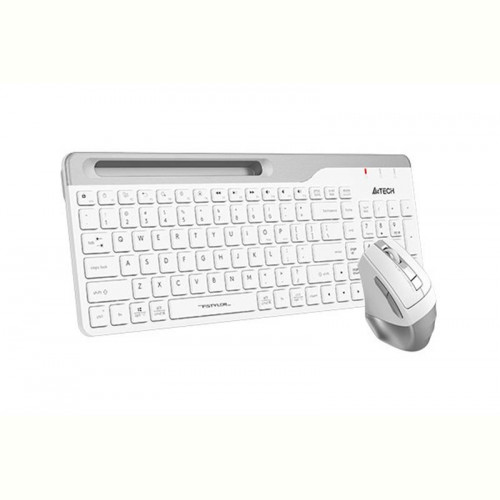 Комплект (клавіатура, мишка) бездротовий A4Tech FB2535C Icy White USB