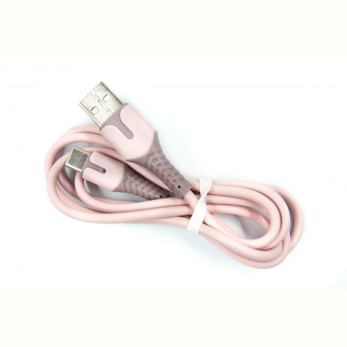 Кабель Dengos USB-USB Type-C 1м Rose (PLS-TC-IND-SOFT-ROSE)