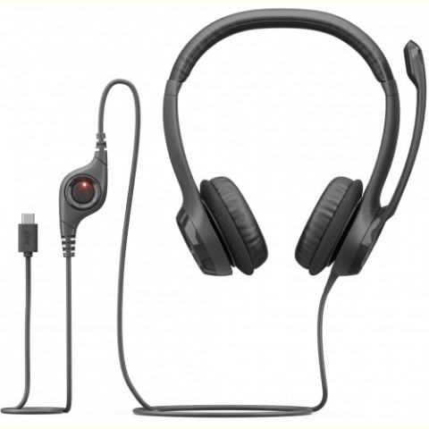Гарнітура Logitech H390 USB-C Midnight Black (981-001576)