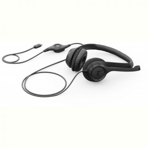 Гарнітура Logitech H390 USB-C Midnight Black (981-001576)