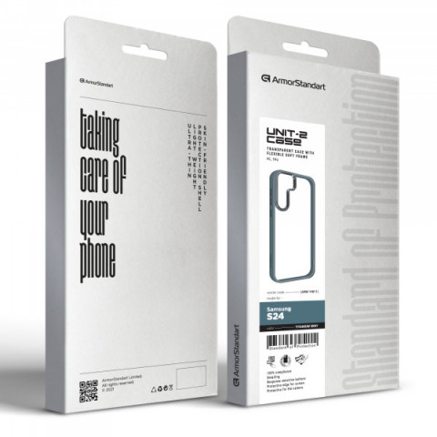 Чохол ArmorStandart UNIT2 для Samsung S24 Titanium Grey (ARM74811)