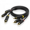 Кабель Vention 3xRCA - 3xRCA, 2 m, Black (BCABH)