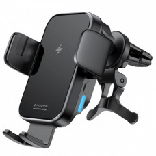 Автомобільний тримач з Бездротовим ЗП Proove Triple Clamp 15W black