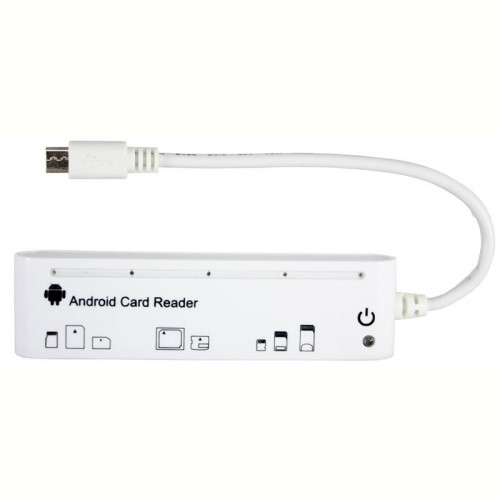 Кардрідер MicroUSB PowerPlant KD000OT0440 White