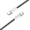 Кабель ColorWay Lightning + USB Type-C (M/M), 3.0 А, 1 м, Black (CW-CBPDCL061-BK)