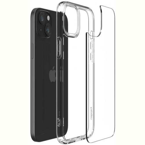 Чохол-накладка Spigen Crystal Hybrid для Apple iPhone 15 Plus Crystal Clear (ACS06459)
