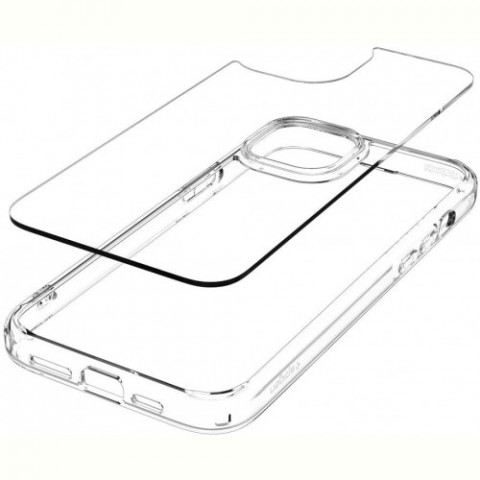Чохол-накладка Spigen Crystal Hybrid для Apple iPhone 15 Plus Crystal Clear (ACS06459)