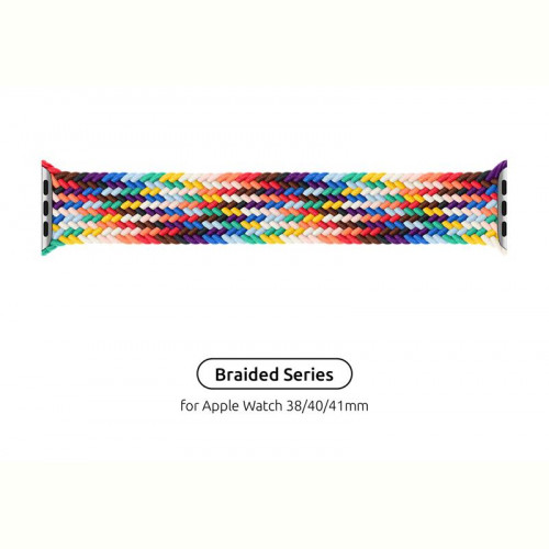 Ремінець Armorstandart Braided Solo Loop для Apple Watch 38mm/40mm/41mm Pride Edition Size 2 (120 mm) (ARM64933)