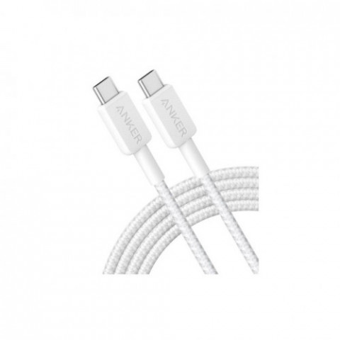 Кабель Anker 322 USB-C - USB-C, 1.8 м, White (A81F6H21)