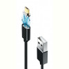 Кабель Grand-X USB-microUSB, магнітний, 1м, Black (MG-01M)