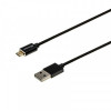 Кабель Grand-X USB-microUSB, магнітний, 1м, Black (MG-01M)