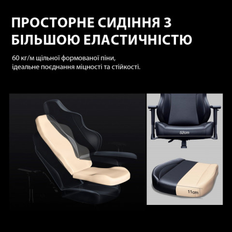 Крісло ігрове Anda Seat Phantom 3 Pro Fabric Dark Gray Size L (AD18YC-06-GB-F) Купити в Україні