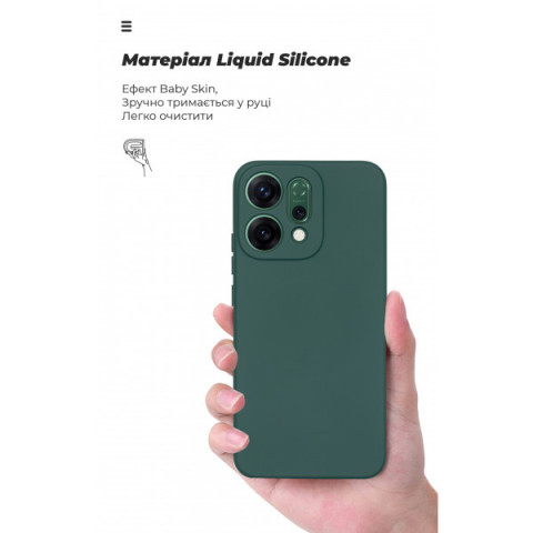 Чохол ArmorStandart ICON для OPPO Reno14 5G Camera cover Dark Green (ARM87565)