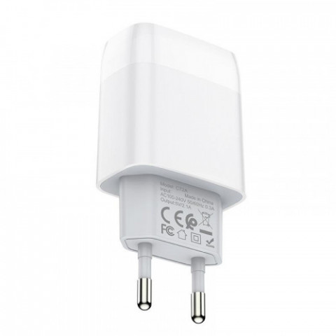 Зарядний пристрій Hoco C72A Glorious (1USB, 2.1А) White (6931474712899)