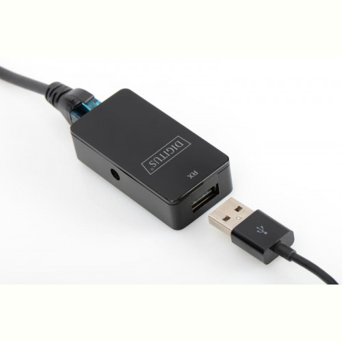 Подовжувач Digitus USB 2.0 - UTP Cat5/5e/6, 50m (DA-70141)