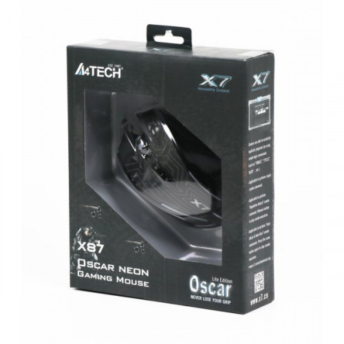 Миша ігрова A4Tech X87 Oscar Neon, USB