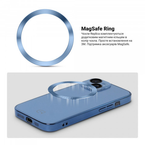 Чохол ArmorStandart Replica MagSafe для Apple iPhone 15 Light Blue (ARM76225)