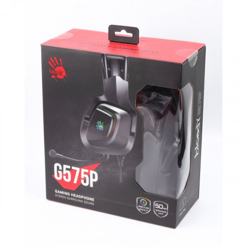 Гарнітура ігрова Bloody G575P з підсвічуванням, USB+3,5 jack