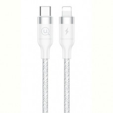 Кабель Usams US-SJ350 USB Type-C - Lightning, 1.2 м, White (SJ350USB02)