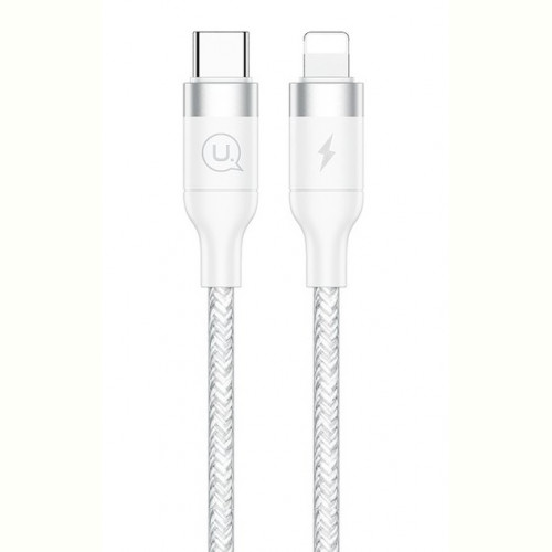 Кабель Usams US-SJ350 USB Type-C - Lightning, 1.2 м, White (SJ350USB02)