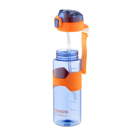 Пляшка для води Ardesto Fitness 800мл, пластик, синій