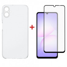 Чохол-накладка Dengos Soft для Samsung Galaxy A07 SM-A075 Clear (DG-KM-170) + захисне скло