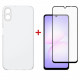 Чохол-накладка Dengos Soft для Samsung Galaxy A07 SM-A075 Clear (DG-KM-170) + захисне скло