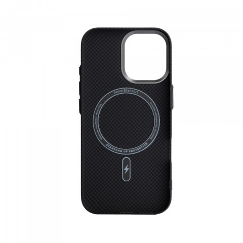 Чохол ArmorStandart LikeCarbon2 MagCase для Apple iPhone 17 Kevlar Black (ARM88379)