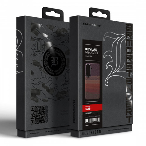 Чохол ArmorStandart BlackIcon Kevlar MagCase для Samsung S26 Sunset (ARM90156)