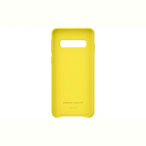 Чохол-накладка Samsung Leather Cover для Samsung Galaxy S10 SM-G973 Yellow (EF-VG973LYEGRU)