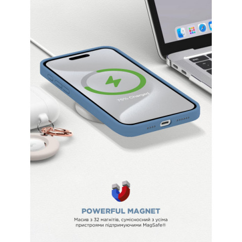 Чохол ArmorStandart ICON2 MagSafe для Apple iPhone 15 Pro Max Winter Blue (ARM72755)