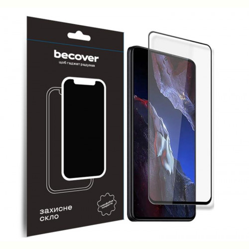 Захисне скло BeCover для Xiaomi Poco F5 Pro Black (709744)