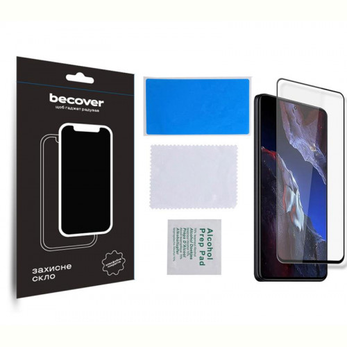 Захисне скло BeCover для Xiaomi Poco F5 Pro Black (709744)