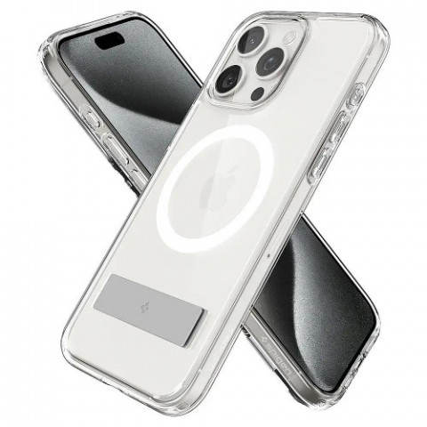 Чохол-накладка Spigen Slim Armor Essential S with MagFit для Apple iPhone 15 Pro Crystal Clear (ACS06477)