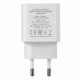 Мережевий зарядний пристрій 2E (1USB 3A) 30W White (2E-WC1USBC30W-W)