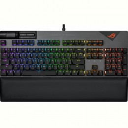 Клавiатура Asus ROG Strix Flare II LED 104key NX Red US Black/Grey (90MP02D6-BKUA01)