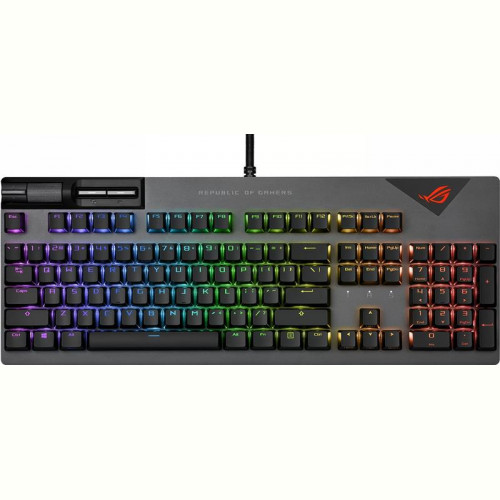 Клавiатура Asus ROG Strix Flare II LED 104key NX Red US Black/Grey (90MP02D6-BKUA01)