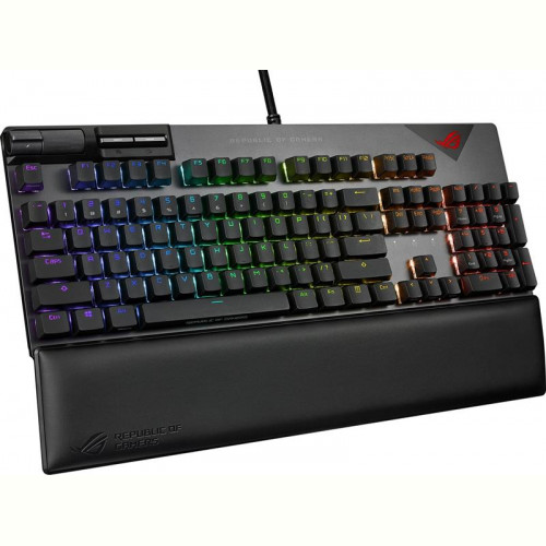 Клавiатура Asus ROG Strix Flare II LED 104key NX Red US Black/Grey (90MP02D6-BKUA01)