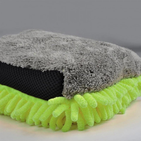 Рукавичка ColorWay з мікрофібри для миття та полірування автомобіля, двостороння (CW-2417)