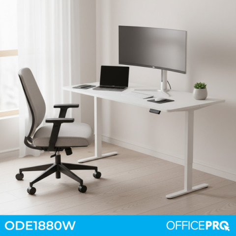 Комп’ютерний стіл з електрорегулюванням висоти OfficePro ODE1880W Купити в Україні