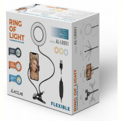 Кільцева USB LED-лампа ACCLAB AL-LR051 (1283126510014)