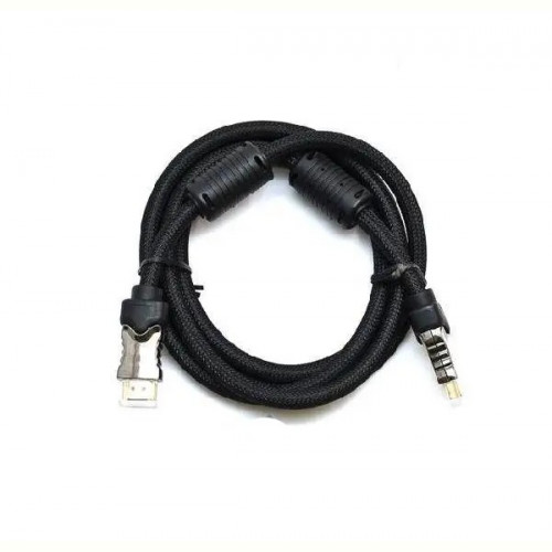 Кабель Gresso H3003 HDMI - HDMI (M/M), 2 фериту, обплетення, 10м, круглий (2000700002128)