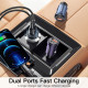 Автомобільний зарядний пристрій Essager Gyroscope Mini Charger USB-A + Type-C 30W Black (ECCAC-TL01)