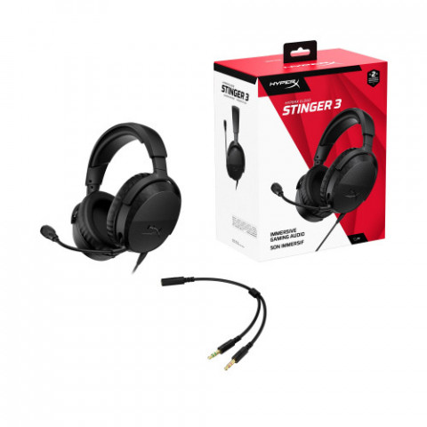 Гарнітура HyperX Cloud Stinger 3 Wired Black (BS1T5AA) Купити в Україні