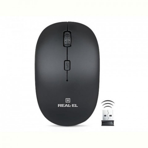 Мишка бездротова REAL-EL RM-301 Black USB