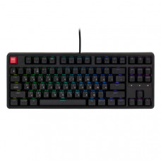 Клавіатура механічна Keychron C3 Pro V2 87Key, K pro Red, USB-A, QMK, Hot-swap, 8K, EN/UKR, RGB, чорний